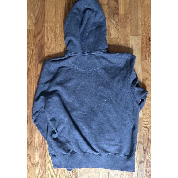 NIKE Hoodie Gray Men's S The Athletic Dept Y2K Spell Out Swoosh Pullover Sweater - Picture 8 of 16